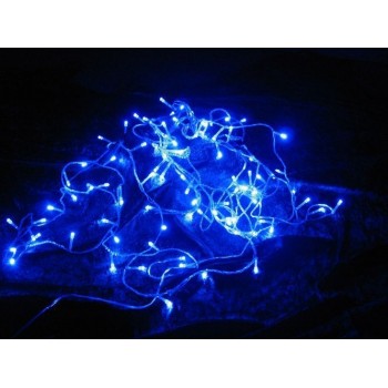 Vánoční LED řetěz - 9 m, 100 LED, modrý