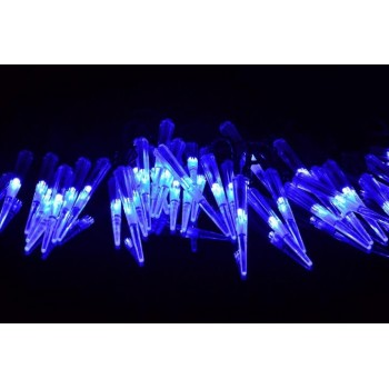 Vánoční dekorativní rampouchy, 60 LED, modré